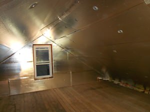 A Mount Pleasant attic with SuperAttic installed.